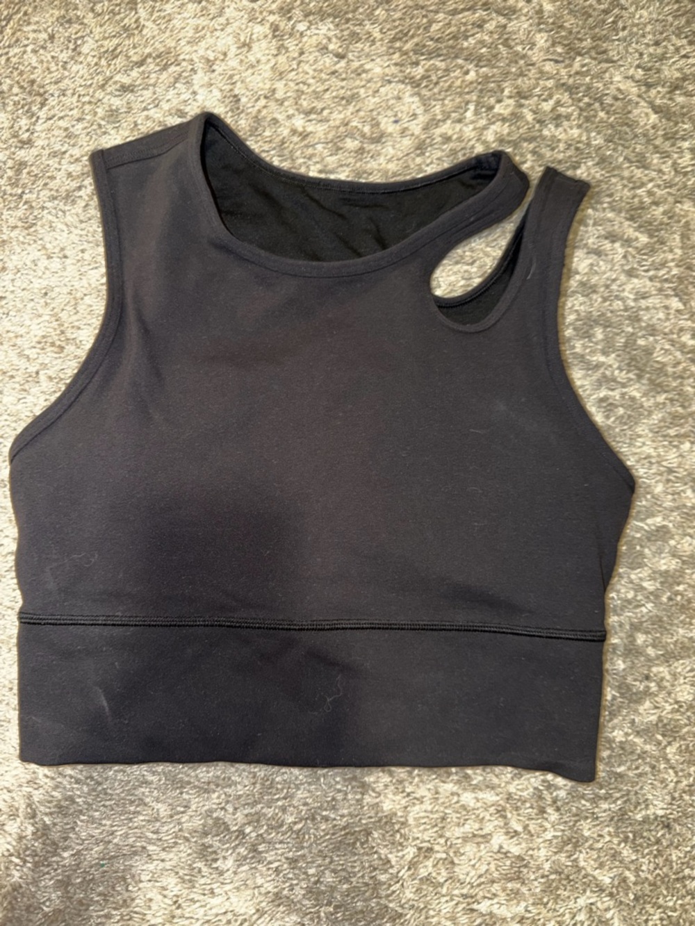 lululemon Black Cutout High-Neck Sports Bra